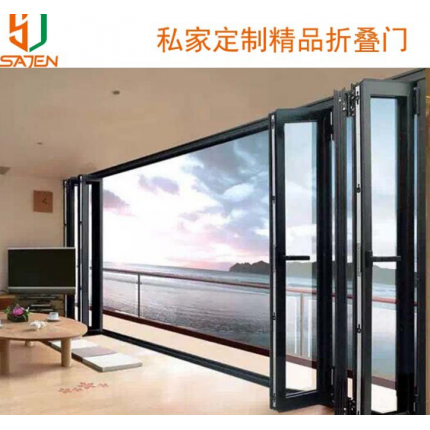 上海松江斷橋鋁陽臺(tái)推拉門高端隔音通透重型門折疊門