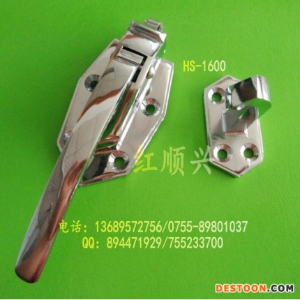 紅順興HS-1600拉手鎖 冷凍庫(kù)鎖冷藏門拉手 彈簧門鎖冰庫(kù)合頁(yè) 鋅合金凹凸重型門鎖