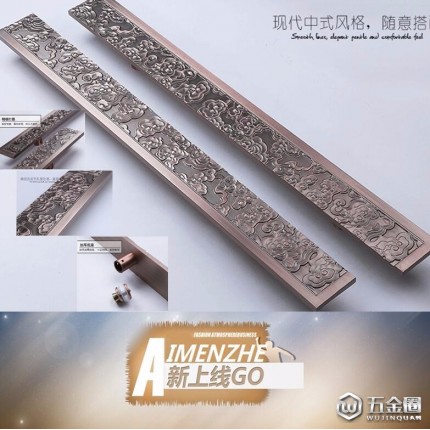 廠家直銷愛(ài)門(mén)者 復(fù)古中式拉手 豪華木門(mén)雕刻大拉手 無(wú)框玻璃門(mén)不銹鋼拉手