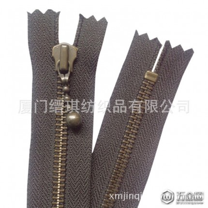 5號ykk金屬青古銅水滴拉頭服裝箱包拉鎖輔料批發(fā) 可定制生產(chǎn) 拉鏈