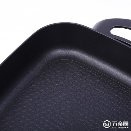 直銷時尚廚房用具家用多功能電熱鍋環(huán)保四方鍋不粘炒菜鍋烤鍋