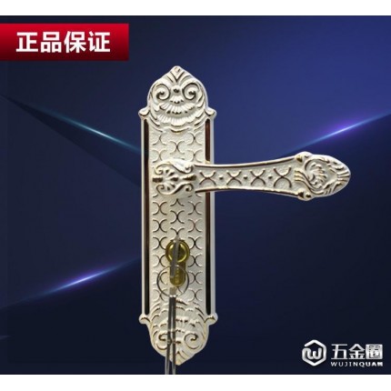 卡迪龍歐式室內(nèi)門(mén)鎖臥室房門(mén)執(zhí)手鎖DCA407-C126GPW象牙白