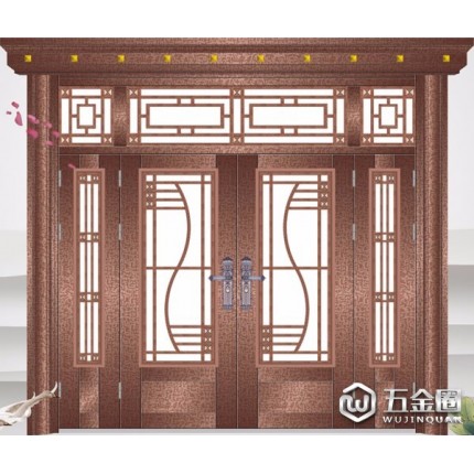 山鼎 6001（中國風） 立體框羅馬頭（大自由紋板）  門窗品牌 不銹鋼門