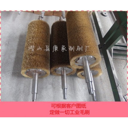 鋼絲刷輥 地板廠打磨機械廠拋光除銹纏繞鋼絲刷輥手柄鋼絲刷