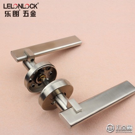 RLH-45不銹鋼精鑄實心把手室內(nèi)門鎖執(zhí)手通道門鎖五金配件