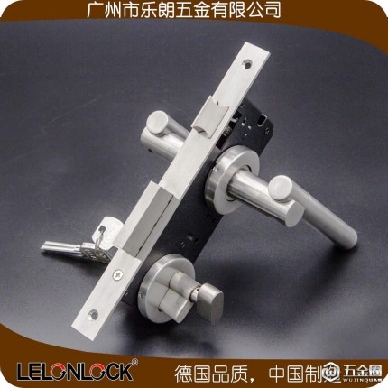 樂朗RLH-18+RML-07+RCR-01室內(nèi)門鎖執(zhí)手鎖 分體鎖不銹鋼實心把手分體鎖