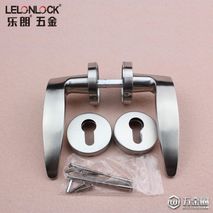 樂朗RLH-09不銹鋼精鑄實(shí)心門鎖把手304不銹鋼實(shí)木門鎖執(zhí)手室內(nèi)門鎖拉手工程配套五金