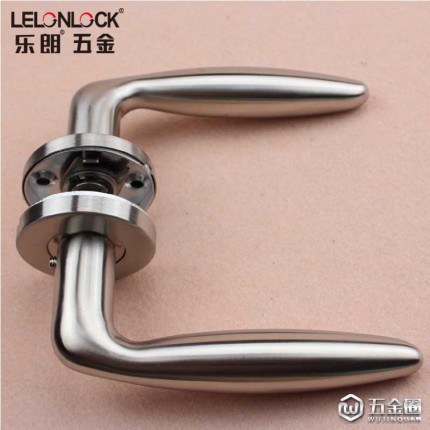 樂朗RLH-16不銹鋼304執(zhí)手室內(nèi)門鎖把手機(jī)械門鎖拉手通道門用五金配件