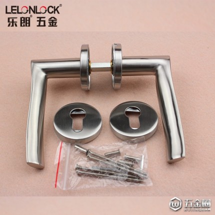 RLH-19不銹鋼304精鑄實(shí)心把手室內(nèi)門鎖執(zhí)手分體鎖配件通道門用拉手