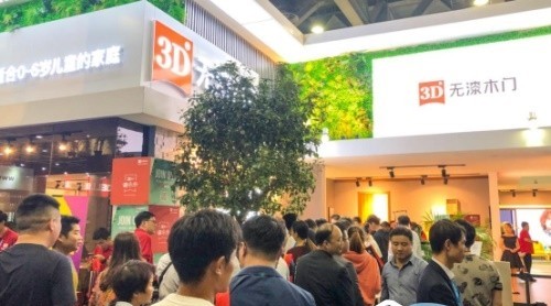 廣州上海展會(huì)落幕，3D無漆木門展位3天迎數(shù)十萬人次入場
