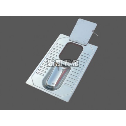 低價暢銷不銹鋼蹲便器帶蓋板農村廁改用不銹鋼旱廁蹲坑可全封閉